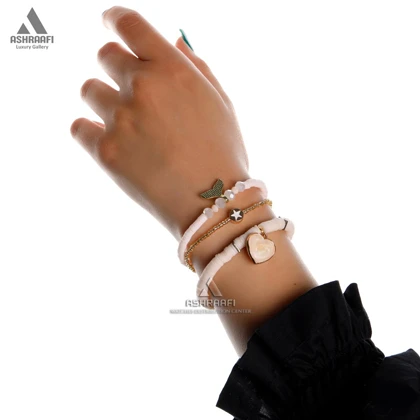 دستبند فیمو سفید Bead Bracelet WG01