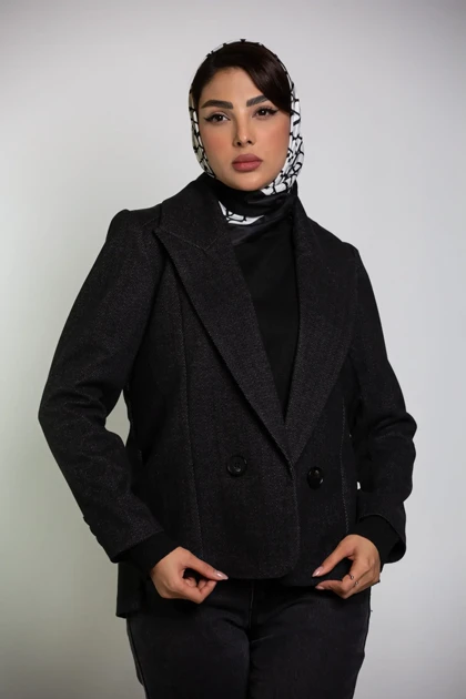 کت زنانه یقه بلیزر کشمیر