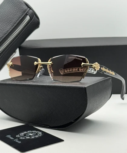 عینک فریم لس کروم هارتز کد 2924 Chrome Hearts