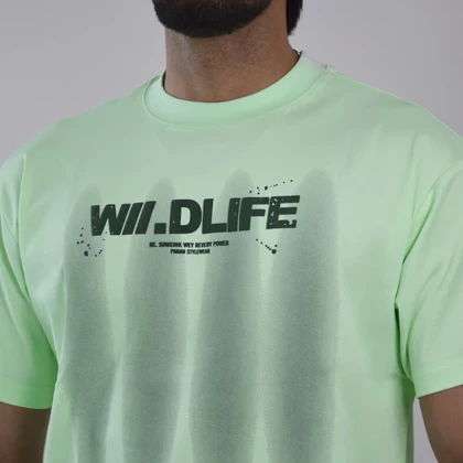 تیشرت باکسی اسپرت توبن هوم مدل GB816 سبز آدامسی