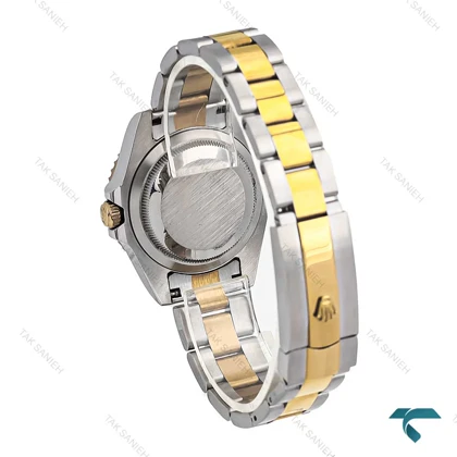 ساعت زنانه رولکس ساب مارینر دورنگ طلایی صفحه سبز Rolex-7061-L