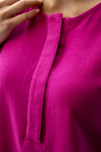 تاپ نیم قاپک یقه گرد زنانه