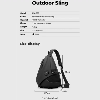کیف کراس بادی مردانه بنج BANGE FW232 ضدآب