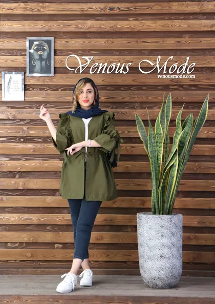 مانتو چین‌دار آستین عروسکی