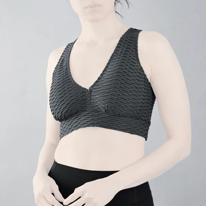 نیم‌تنه ورزشی زنانه مدل CT5420 طوسی تیره