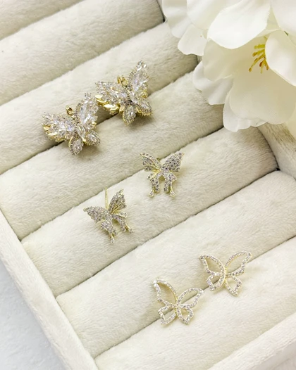 گوشواره پینترستی پروانه کد ZUN019 کد 1