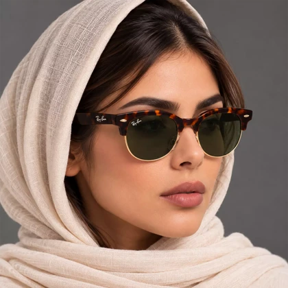 عینک آفتابی ری بن پلاریزه کلاب مستر اورجینال کد RB 2341P