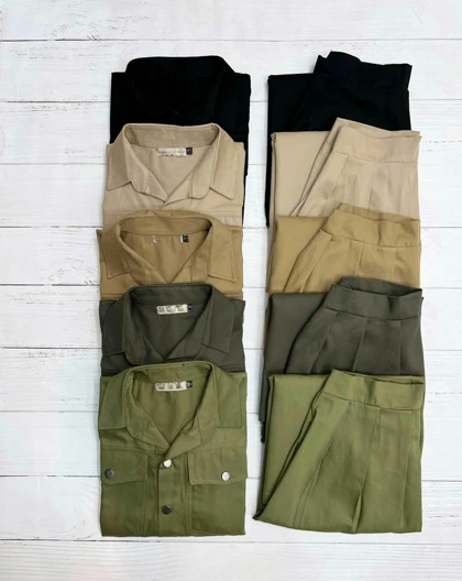 ست کت و دامن کتان کد 3222