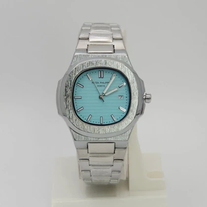 ساعت مچی مردانه پتک فیلیپ ناتیلوس Patek Philippe Nautlus طرح اتوماتیک موتور نما