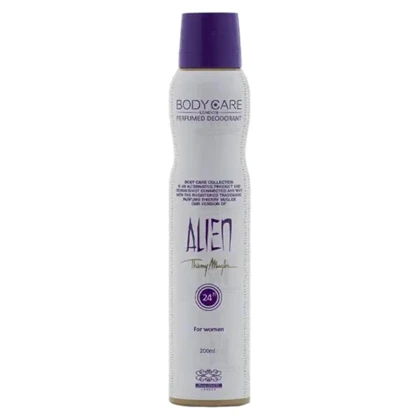 اسپری بدن زنانه بادی کر آلین Body Care Alien حجم 200 میل