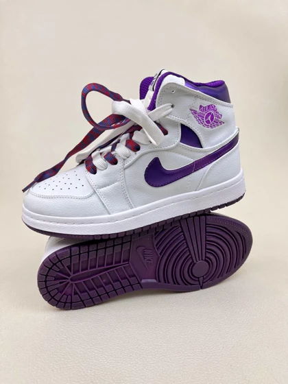 کتانی ونس زنانه ساق‌دار ایر جردن 1 کرومی 1 NIKE AIR JORDAN کد 912