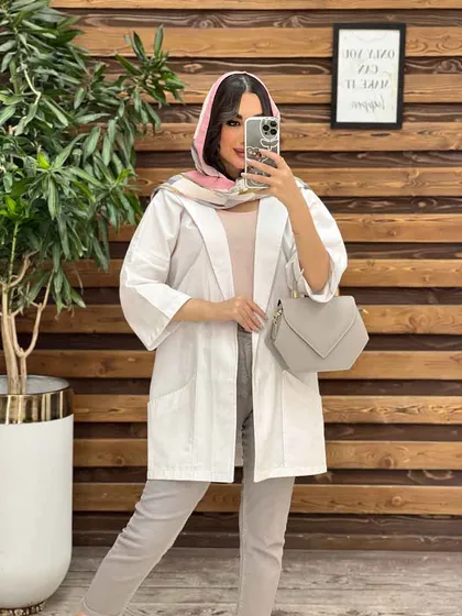 مانتو یقه برگردون دو جیب