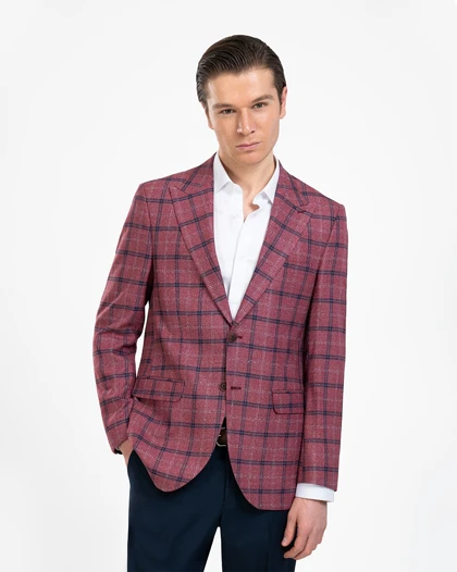 کت تک مردانه چهارخانه کد 400/83