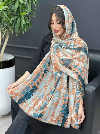 شال آبرنگی حریرنخ