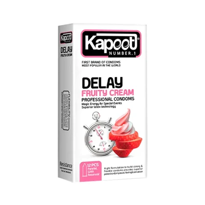 کاندوم تاخیری میوه ای Delay Fruity Cream کاپوت 12 عدد