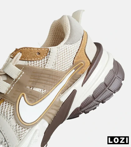 کفش کتانی مردانه و زنانه کرم قهوه ای Nike cushlon مدل 7866