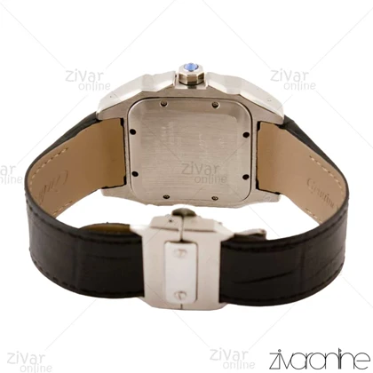 ساعت کارتیر مردانه مدل سانتوس سیلور مشکی 103524