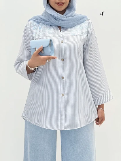 6554-شومیز راه راه اریکا