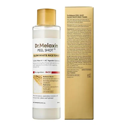 تونر پیلینگ شات برنج سفید دکتر ملاکسین Dr.Melaxin Peel Shot Glow Rice Toner
