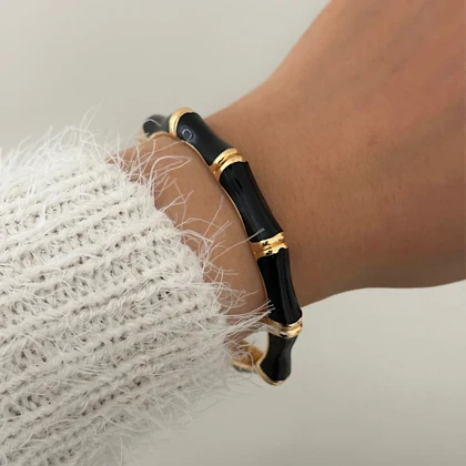 بنگل طرح بامبو باریک میناکاری کد 884