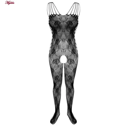 سرهمی فانتزی زنانه مدل فاق باز کد 4855-1008 رنگ مشکی