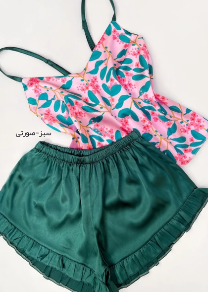 ست تاپ و شلوارک راحتی زنانه مدل WCS039