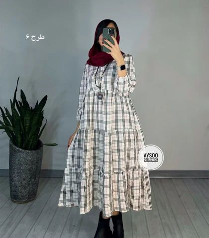 پیراهن مانتویی طلیعه