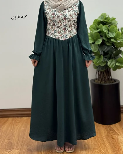 پیراهن مانتویی بلند مجلسی مدل سورنا