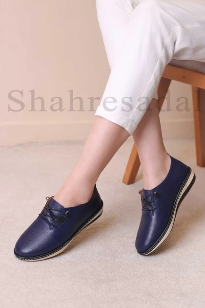 کفش چرم طبیعی زنانه کد 7134