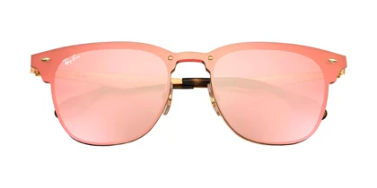 عینک آفتابی 3576N | عینک آفتابی 3576N Blaze Clubmaster Flat Lens Pink Mirror کد 68269