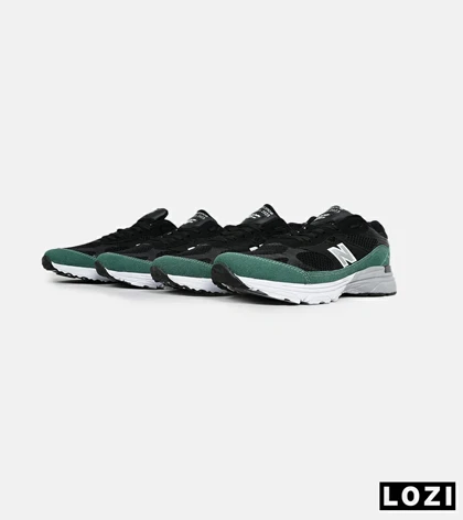 کفش کتانی بزرگ پا مشکی سبز NEW BALANCE 993