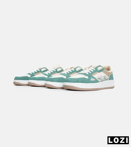 کفش کتانی مردانه کرم سبز NIKE AirForce Draw