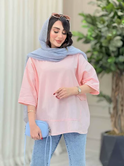 مانتو پانچ برش‌دار جیب نما