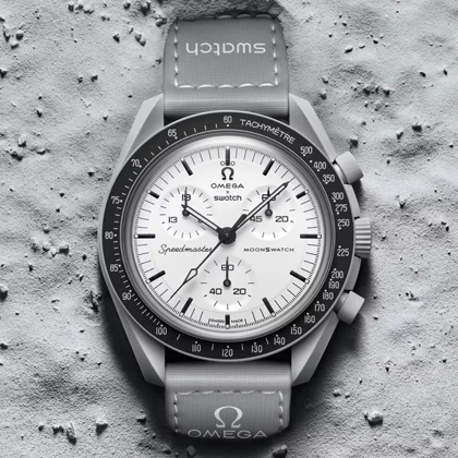 امگا سواچ ماموریت به ماه طوسی جدید u-0767