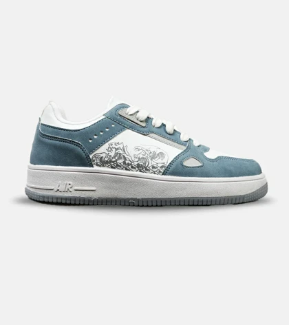 کفش کتانی مردانه سفید آبی NIKE AirForce Draw