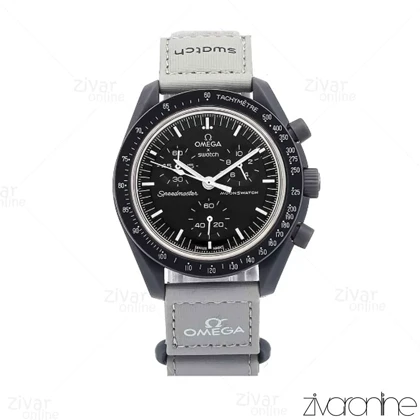 ساعت امگا سواچ Omega-Swatch عطارد طوسی مشکی 106807