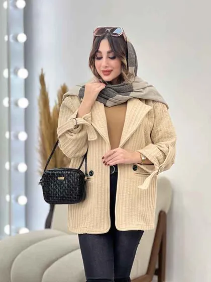 پالتو دو دکمه آستین سگک