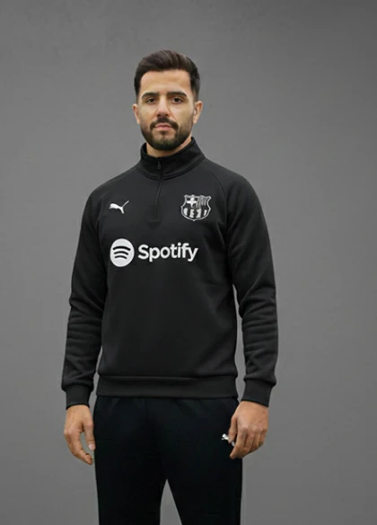 دورس نیم زیپ مدل بارسلونا-مشکی