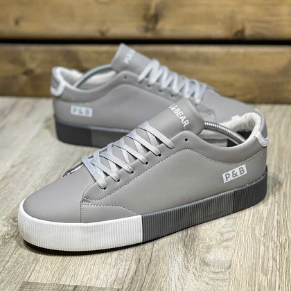 کفش روزمره و راحتی مردانه مدل pull&bear رنگ طوسی