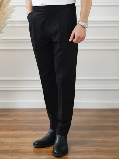 شلوار پارچه ای کمر سگک دارکدp257