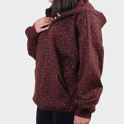 سویشرت پلنگی زنانه مدل آسا_کد 0344