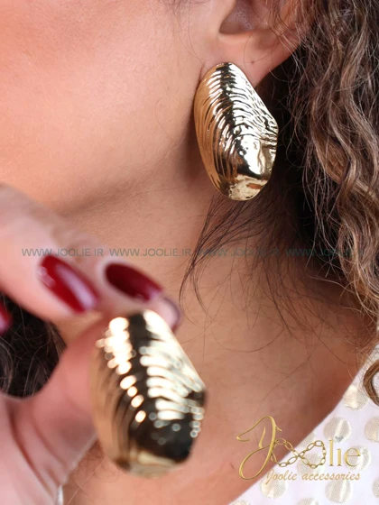 گوشواره زنانه طرح صدف کد E1104