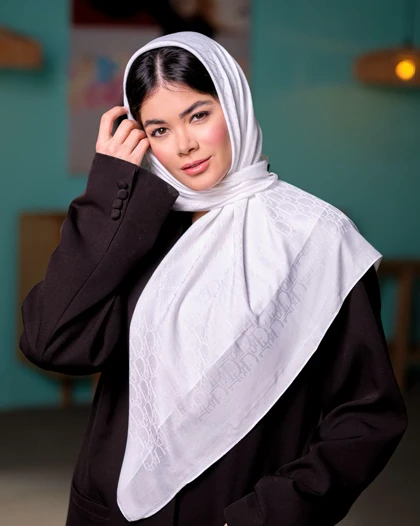 روسری ابریشم ژاکارد دیور (قواره 90) 30128
