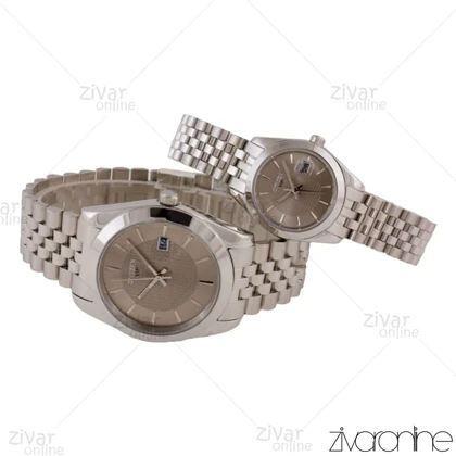 ست ساعت سیتیزن نقره ای صفحه طوسی 105656