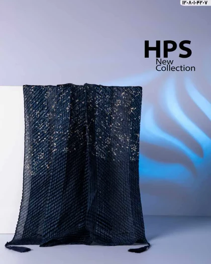 شال رته دور دوخت پلیسه منگوله‌دار حاشیه تک‌رنگ برند hps کد 017