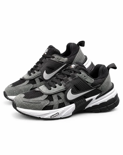 کفش کتانی مردانه نایکی v2k رنگ طوسی مشکی Nike V2k