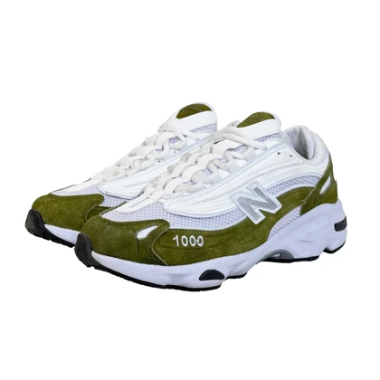 کتانی اسپرت مردانه مدل نیوبالانس 1000 Newbalance رنگ سفید سبز کد 51364
