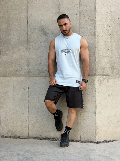 رکابی ورزشی حلقه‌ای NIKE AIR آبی کمرنگ