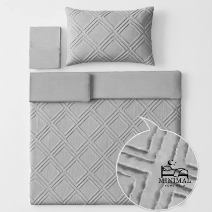 سرویس روتختی کاوری مینیمال طرح برجسته لوزی