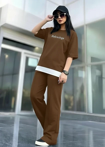 ست تیشرت و شلوار زنانه مدل wcs025